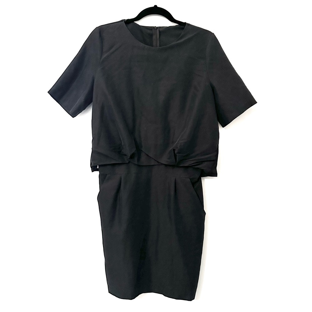 Pinkyotto Black Gathered Dress
